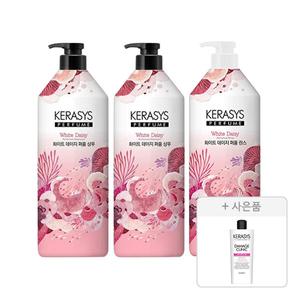 케라시스 퍼퓸 화이트 데이지 샴푸 1L, 2개+린스, 1L, 1개 + 증정 ( 데미지 클리닉 샴푸 180ml, 1개)
