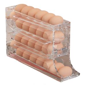 이지공감 스르륵 계란 한판 오토 디스펜서 보관함, 359 x 199 x 70 mm, 투명