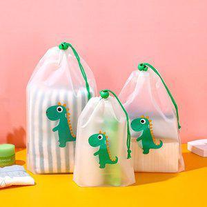 [레드캣]꼬마 공룡 여행용 방수 스트링 파우치 캐리어 정리백 5Size