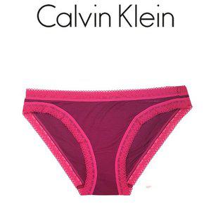 [Calvin Klein Underwear]캘빈클라인 MODAL COTTON 레이스트림 비키니팬티 D3515 607