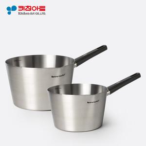 (무료택배+국내산) 빨리끓는 인덕션 스텐 편수냄비 밀크팬 이유식냄비 2s