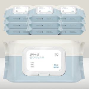 [데일리워터] 간편한장 물걸레 청소포(대형/10팩)
