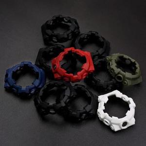 벨트 교체 송진 시계줄 스트랩 베젤 카시오 GA700 GA-700SK GA710 GA735 용 밴드 보호 케이스 남성용 고무