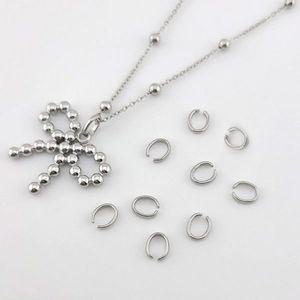 비즈톡 [S1-19-001]써지컬스틸 펜던트고리 U자고리 5x6mm 무도금 ,1개