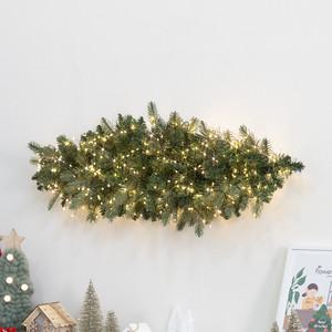 고급 울창한 초록숲 스와그가랜드 60cm 크리스마스 인테리어 벽걸이 장식