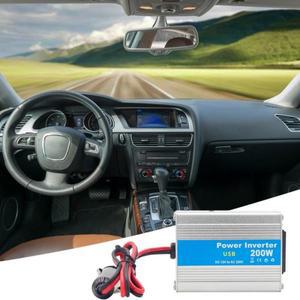 설명 참조 차량용 인버터 DC 200W, 더블 USB 포트, 전기 자동차 충전기, DC12 ~ 220V