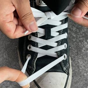 수량별할인/신발끈 화이트 100cm 커스텀 고무줄 운동화 늘어나는