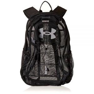 Under Armour Hustle 메시 백팩, (001) 블랙 / 화이트