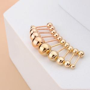 14k 글리밍 골든볼 피어싱 2mm 3mm 4mm 5mm 6mm 바길이 선택 골드 귓바퀴 이너커츠 볼