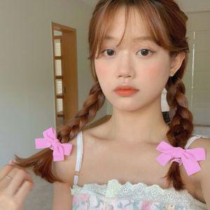 말괄량이 컬러 리본끈 세트 양갈래 머리끈