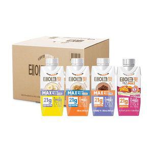 테이크핏 맥스24G 단백질음료 250mlx24입 4종(고소,초코,바나나,호박고구마)