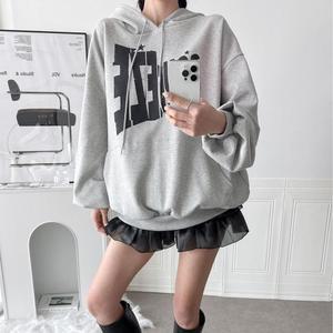 여자 캥거루 큰사이즈 나염 키치 후디 벌룬 티셔츠