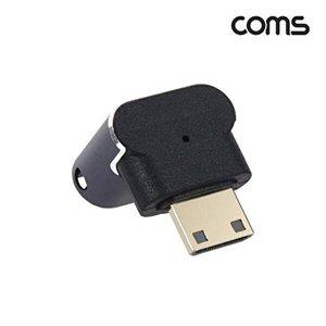 [셀러허브 1][HYIJUOU5_4B]HDMI PC케이블 Mini 변환 젠더 2.1 상향꺾임