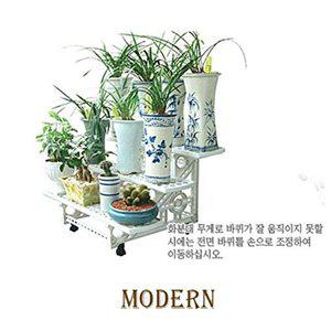 [셀러허브 1][HYIJXD5C_4B]다이 진열대 선반 모던 화분 3단 이동식