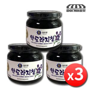 블루원 약도라지청 600g x 3병 국산 프리미엄 도라지청 도라지조청 진액 농축액 추출물 진액고 도라지고