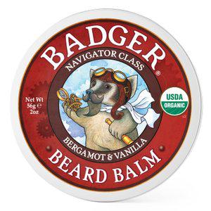 Badger 오가닉 비어드 밤 수염 스타일링 보습 트리트먼트 2온스