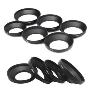 완벽호환 카메라용 알루미늄 합금 금속 광각 렌즈 후드, 39mm, 40.5mm, 52mm, 82mm