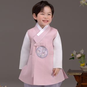 QT916-분홍동하 남아한복 아동한복