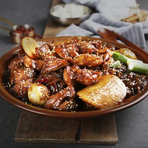 대용량 닭다리살 안동식 순살찜닭(간장2+고추장1) 650g+650g+650g