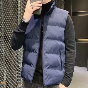 [라일리] Rly 남성 단색 패딩조끼 캐주얼스타일 데일리룩 겨울패딩