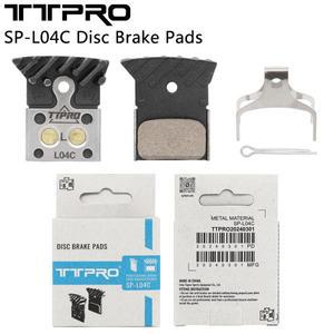 TTPRO SP-L04C 금속 디스크 브레이크 패드, 핀 포함, MTB 로드 바이크 호환 Deore XT SLX M8100 M7100 R805