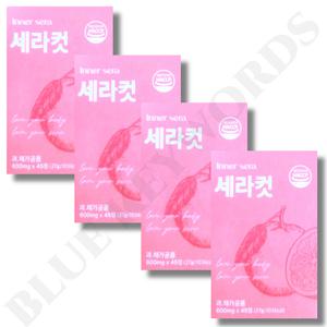 이너세라 세라컷 600mg x 45정 x 4박스 60일분 모로 블러드 오렌지 차전자피 녹차 추출물