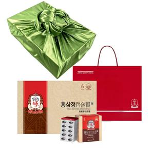 정관장 홍삼정캡슐 현 500mgx100캡슐x2 선물세트 최고급 보작포장 + 전용 쇼핑백