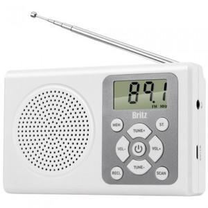 브리츠 BZ-R120 휴대용 미니 FM라디오 화이트