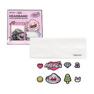 어피치 헤어밴드 테니스 스포츠 헤어밴드 와펜 세트 20x8cm