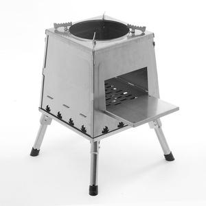 접이식 화목난로 35X47CM 실버 야외화로 접이식화로대