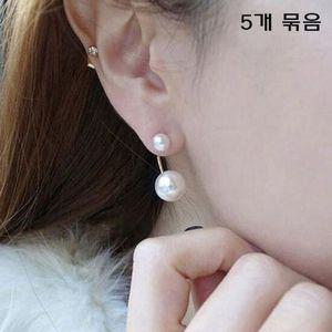(묶음기획전) 진주 클러치 귀걸이 왕진주 (5개묶음)