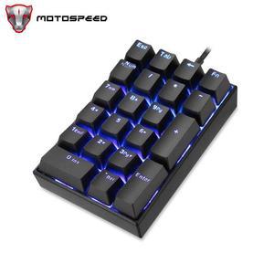 키보드 신시사이저 기계식 숫자 키 USB 유선 패드 LED 백라이트 게임용 레드 PC 노트북용 레이아웃