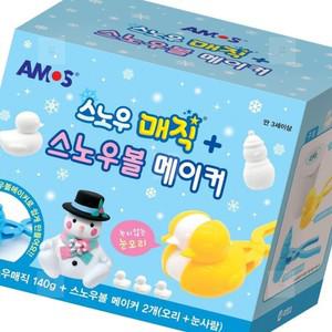 모르모찌 스노우볼 메이커 스노우 매직 제조기 라이언 하트 만들기 쿠로미 눈뭉치 세트 집게 춘식이 오리