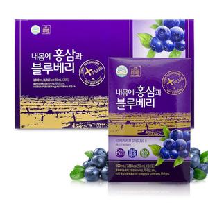 대동고려삼 내몸에 홍삼 블루베리 30포 6년근 홍삼농축액 슈퍼푸드