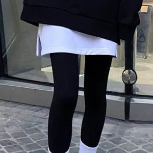 데일리 레이어드 치마 패션 티셔츠 페이크 엉덩이