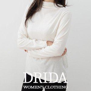 [엄마옷드리다]  1+1  간절기 기본 긴팔 얇은 반목 흰색 이너 티셔츠 40 50대 여성 미시옷 엄마.._P3147...