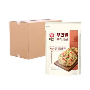 (박스) CJ 백설 우리밀 부침가루 500g 24입