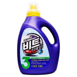라이온코리아 비트 트리플액션 액체세제 드럼 2.8L 탕비실 주방 입주 이사 청소 세제 2.8L