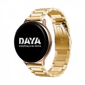 DAYA 갤럭시워치 5 4 3 스트랩 20mm 골드 메탈 스트랩 밴드