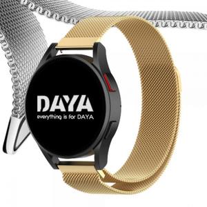 DAYA 갤럭시워치 5 4 3 스트랩 20mm 골드 밀레니즈루프 밴드 스트랩
