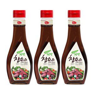 [특가] 우리식품 저당 참소스 285g x 3개 / 소금후추드레싱 1개 증정
