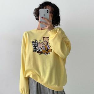 빅사이즈 502 댕댕이패밀리맨투맨 DMAT885
