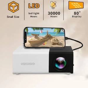 빔프로젝터 휴대용 홈시어터 스마트 TV 레이저 비머 YG300 미니 프로젝터 3D 시네마 LED 비디오 HD 포트 4k