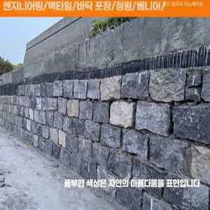 언유즈얼 경계석 자연석 울타리 담장석 화산석 원예