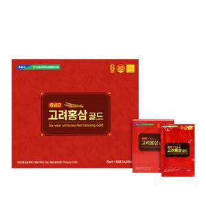 지리산마천농협 6년근 고려홍삼골드 70ml 60포 x 1박스 홍삼선물 