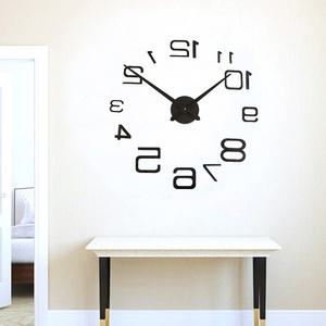 DIY 볼륨 숫자 붙이는 벽시계 블랙 디자인벽시계
