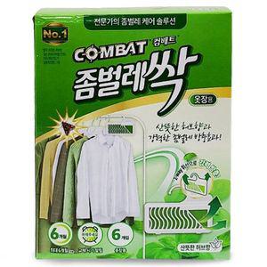 컴배트 좀벌레싹 옷장용방충제 산뜻힌허브향탈취6개입