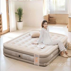 원터치 에어 매트리스 매트 자충 펌프 40cm 내장형 침대 에어침대 더블