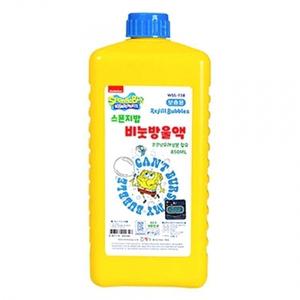 월성 비눗방울 스폰지밥 비누방울액 850ml 리필액 비누방울