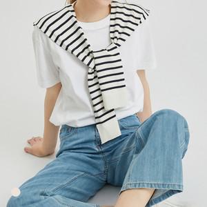 KARRA 스트라이프숄가디건_A5S0526